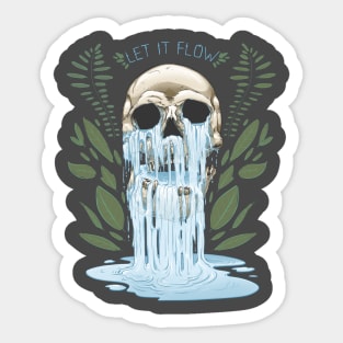 Let It Flow Sticker